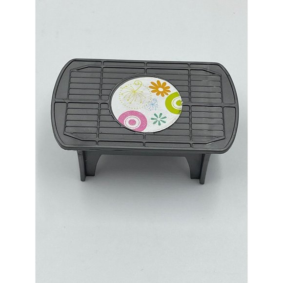 Barbie Replacement Laptop Computer Serving Tray Silver House Accessory - Picture 6 of 7